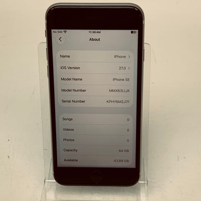 Factory Unlocked Apple iPhone SE 3rd Gen 64GB Starlight MMX63LL/A