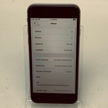 Factory Unlocked Apple iPhone SE 3rd Gen 64GB Starlight MMX63LL/A