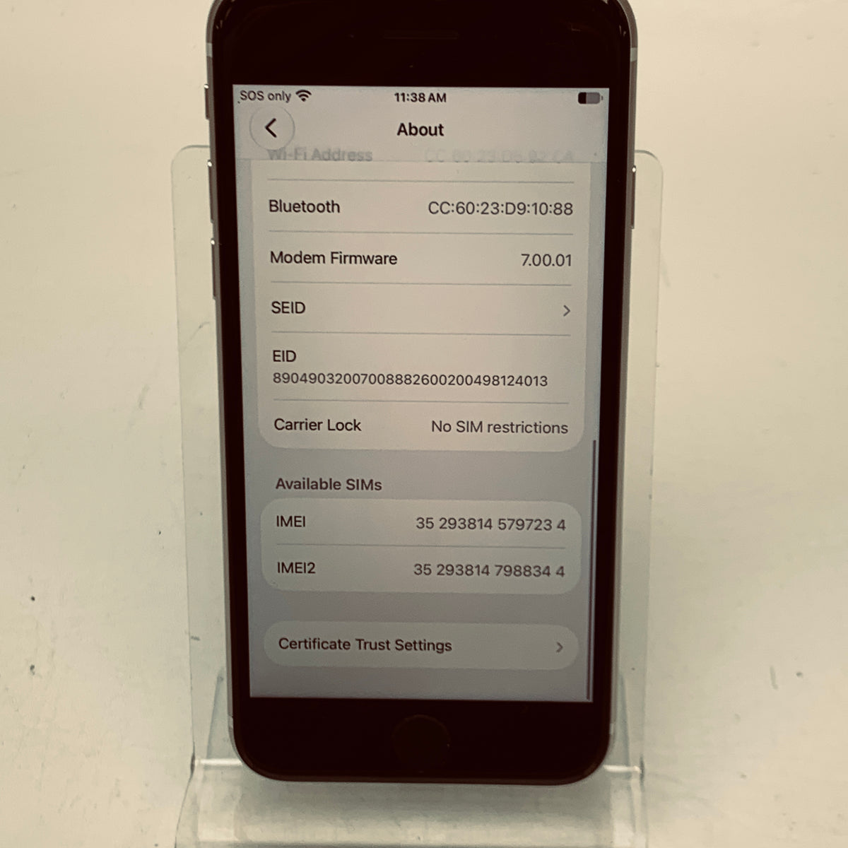 Factory Unlocked Apple iPhone SE 3rd Gen 64GB Starlight MMX63LL/A