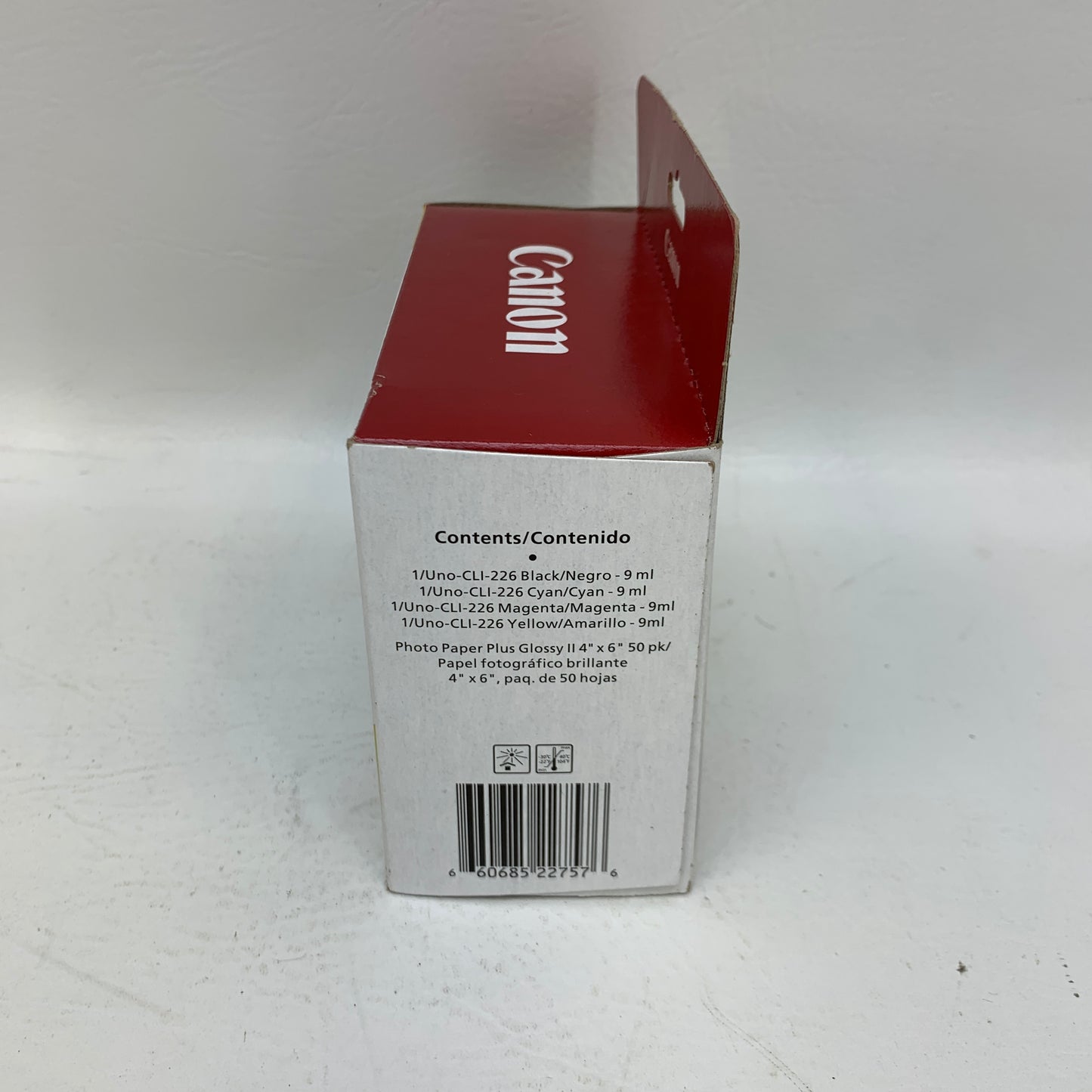 New Canon CLI-226 Genuine Ink Combo Pack 4-Color BK/C/M/Y & 50 Sheets Photo Paper