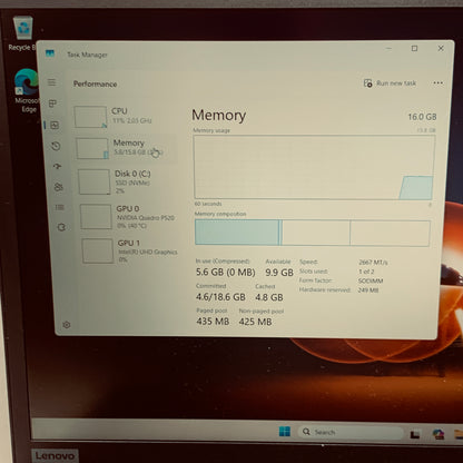 Lenovo ThinkPad P15s Gen 1 O80AHOCD 15.6" i7-10510U 2.3GHz 16GB RAM 512GB SSD 