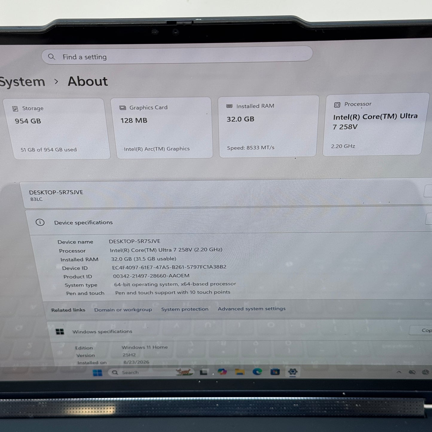 Lenovo Yoga 9i 2-in-1 83LC 14" Core Ultra 7 258V 2.2GHz 32GB RAM 1TB SSD