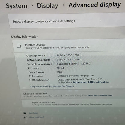 Lenovo Yoga 9i 2-in-1 83LC 14" Core Ultra 7 258V 2.2GHz 32GB RAM 1TB SSD