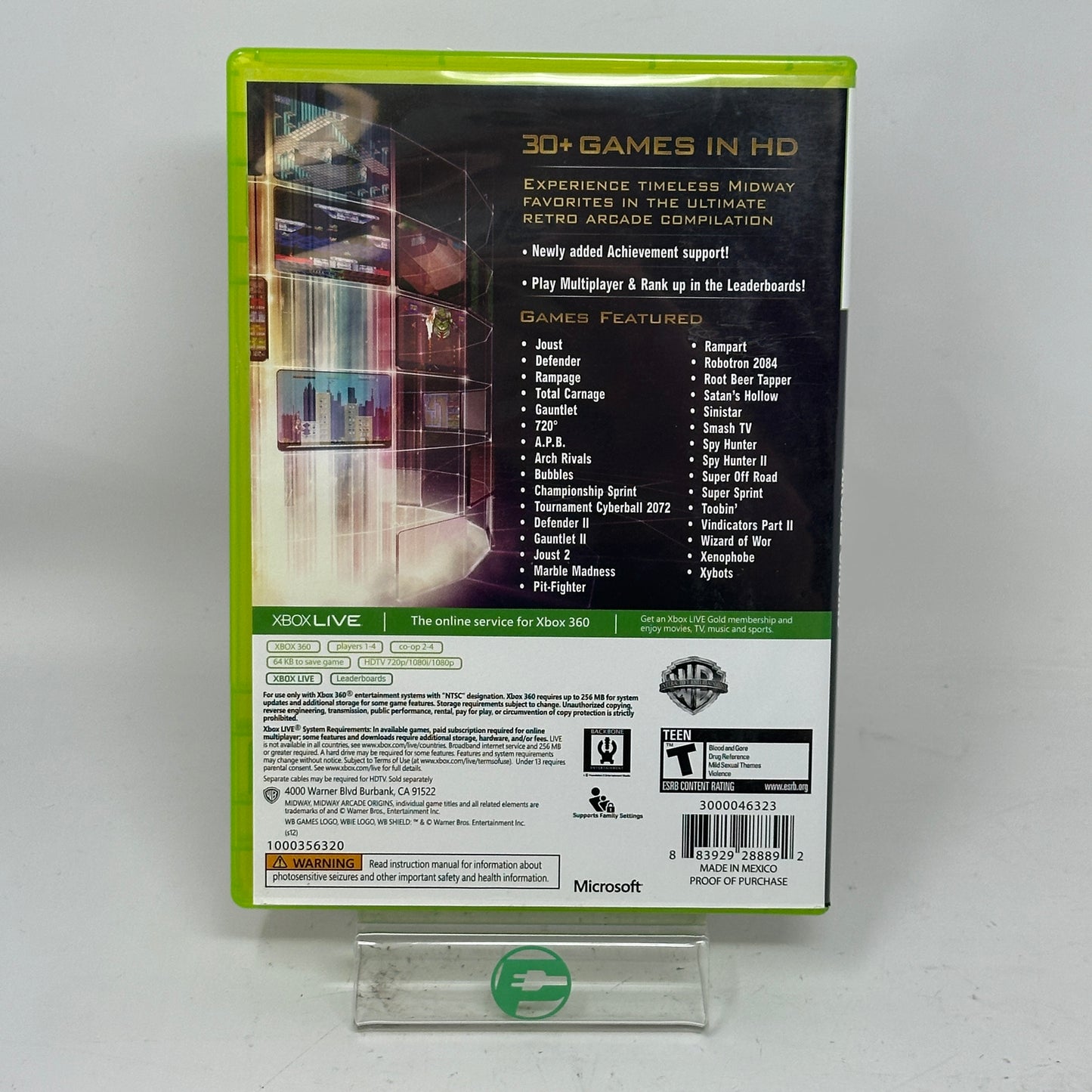 Midway Arcade Origins (Microsoft Xbox 360, 2012)