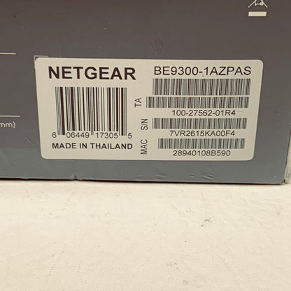 New NETGEAR Nighthawk BE9300 WiFi 7 Tri-Band Router BE9300-1AZPAS Black