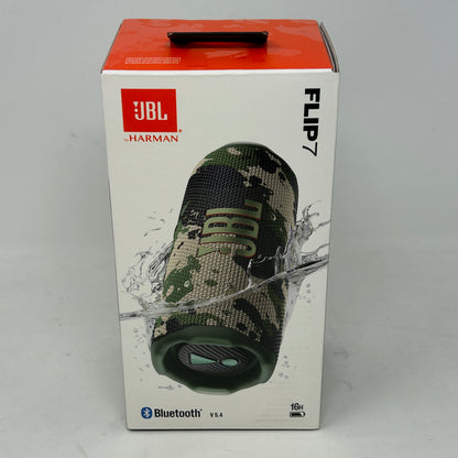 New JBL Flip 7 Portable Bluetooth Party Speaker Camo JBLFLIP7SQUADAM