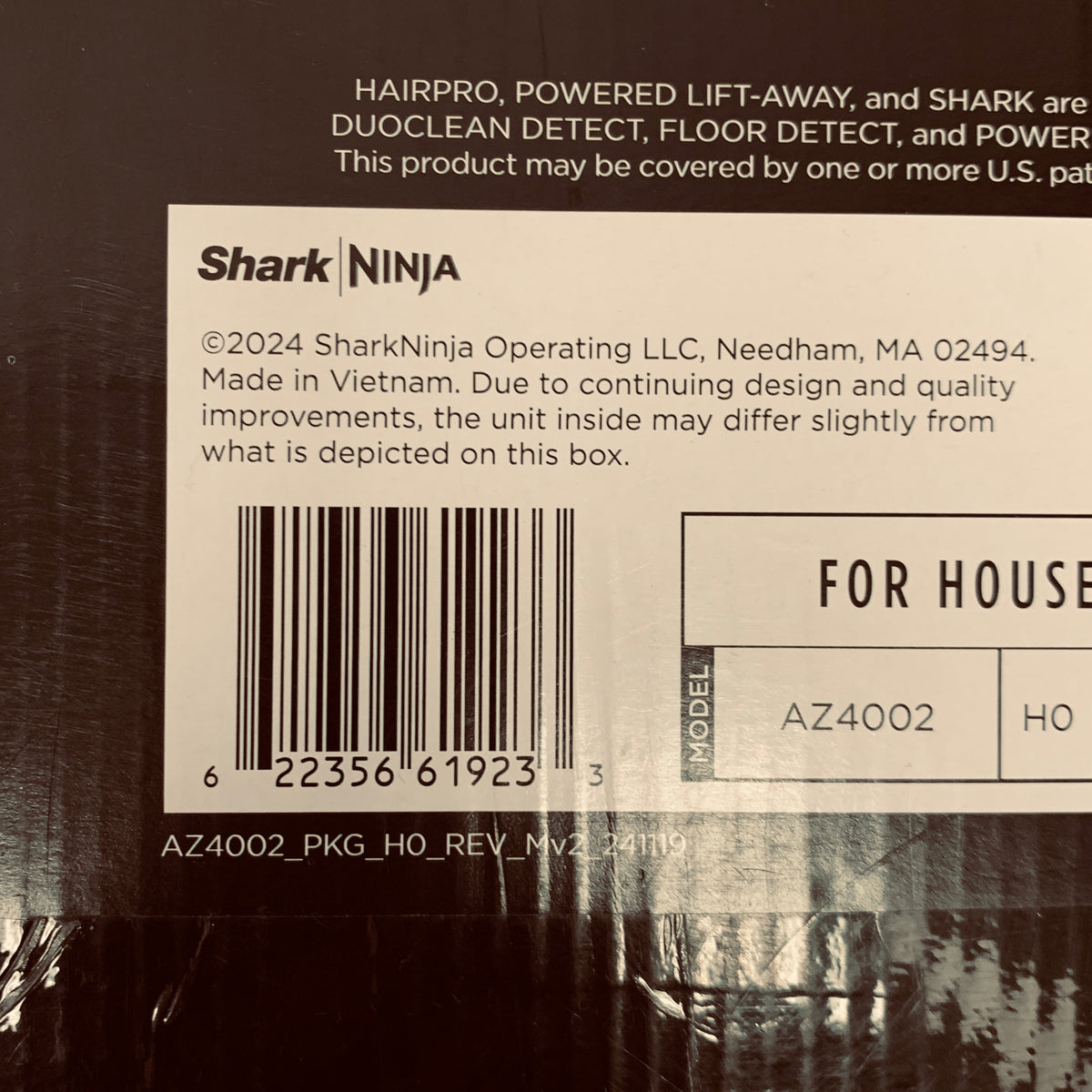 New Shark AZ4002 Bagless Corded Upright Vacuum Purple 
