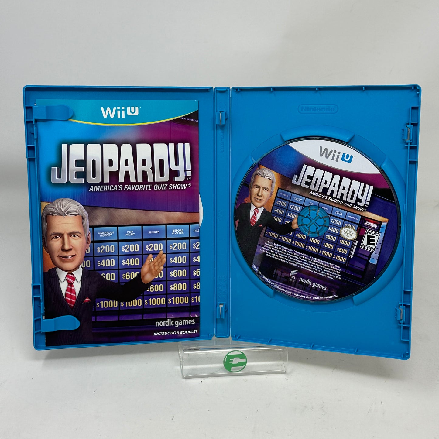 Jeopardy! Nordic Games Variant Nintendo Wii U Game Complete CIB Tested Authentic
