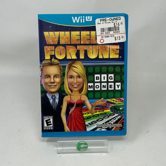Wheel of Fortune Nordic Games Nintendo Wii U Complete CIB Video Game