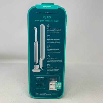 New Quip 360 Oscillating Rechargeable Electric Toothbrush 93462936 White