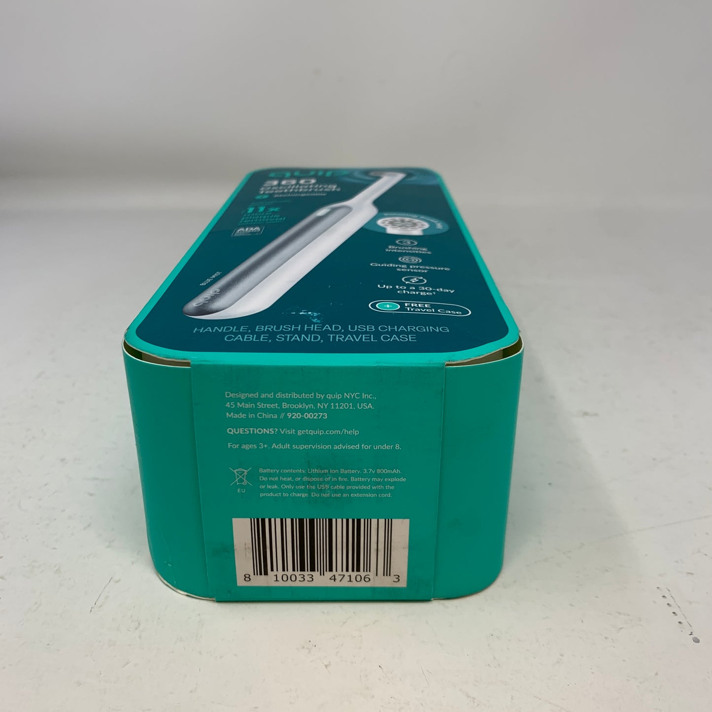 New Quip 360 Oscillating Rechargeable Electric Toothbrush 93462936 White