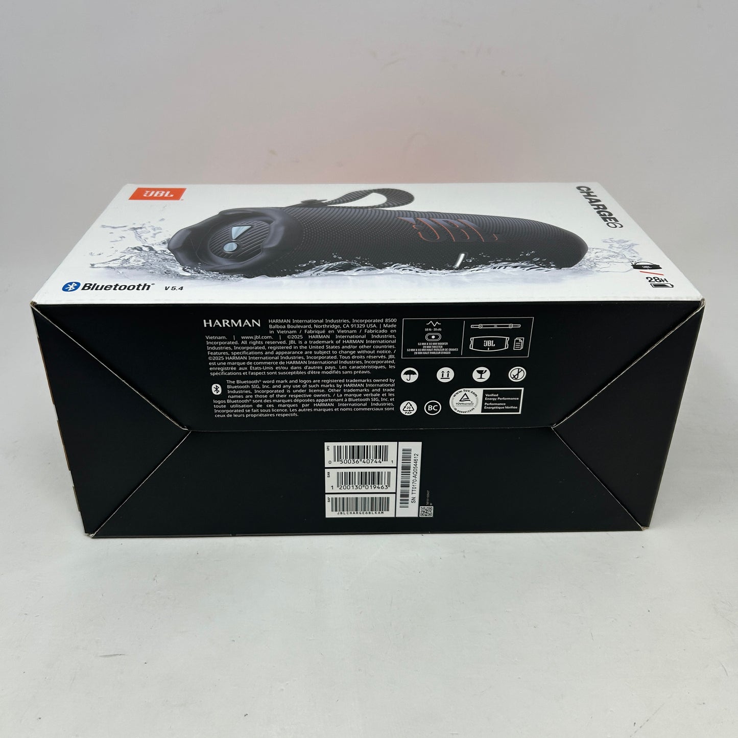 New JBL Charge 6 Portable Wireless Bluetooth Speaker Black JBLCHARGE6BLKAM