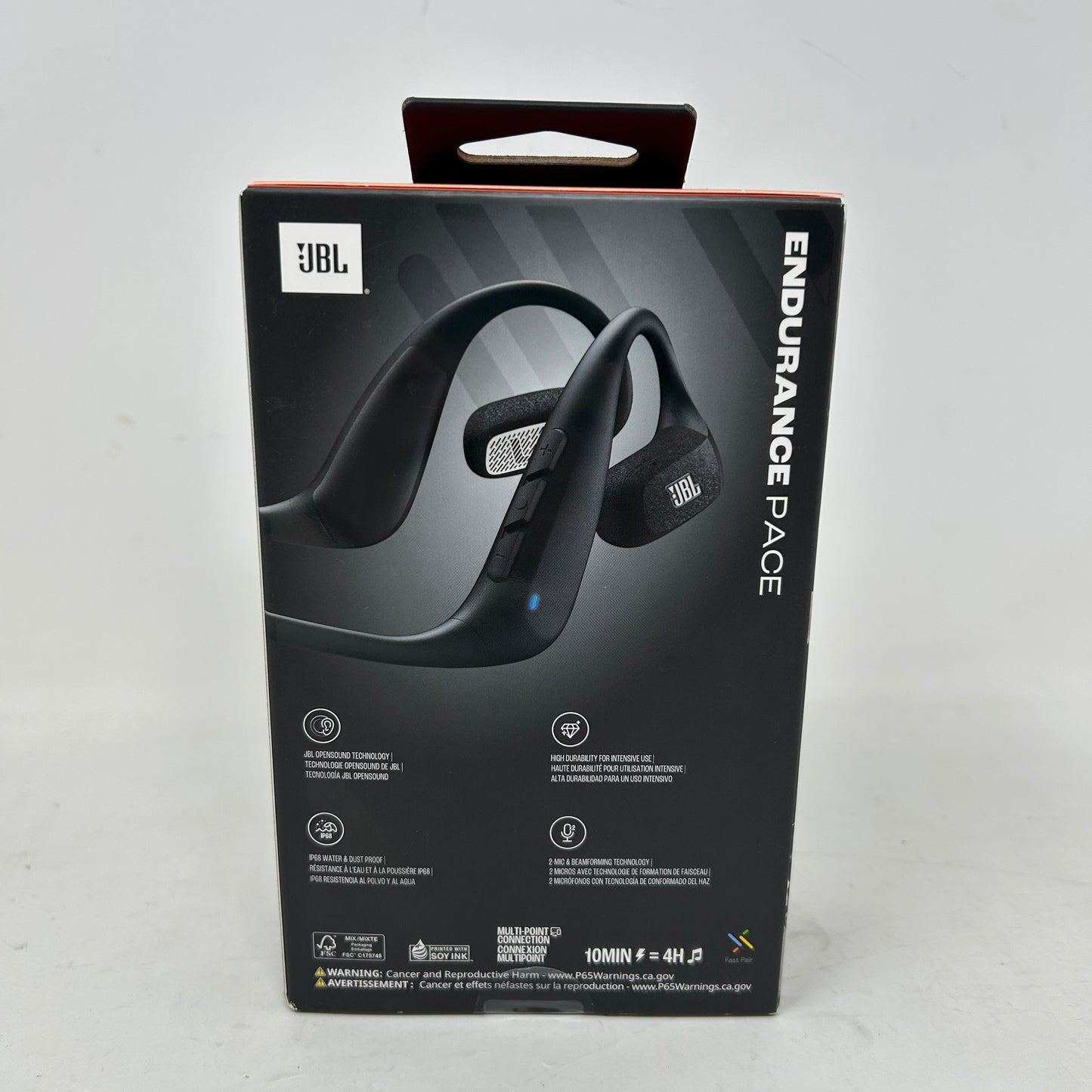New JBL Endurance Pace True Wireless Over-Ear Sports Headphones Black
