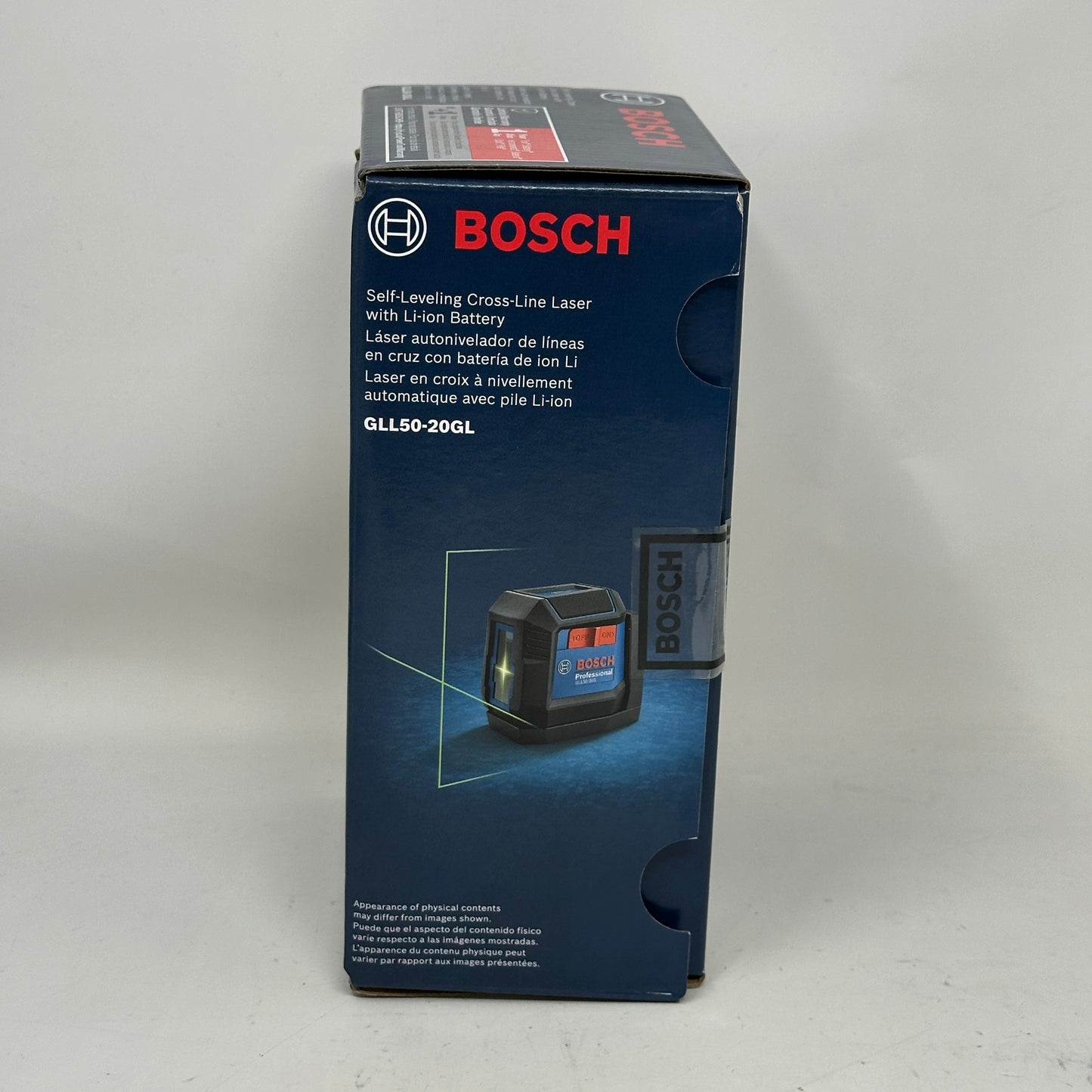 Bosch GLL50-20GL 65 Ft Green Beam Self-Leveling Cross-Line Laser Level Dual Power