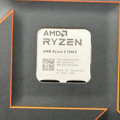 New AMD Ryzen 5 7600X 4.70GHz 6 Core 100-100000593 12 Thread AM5
