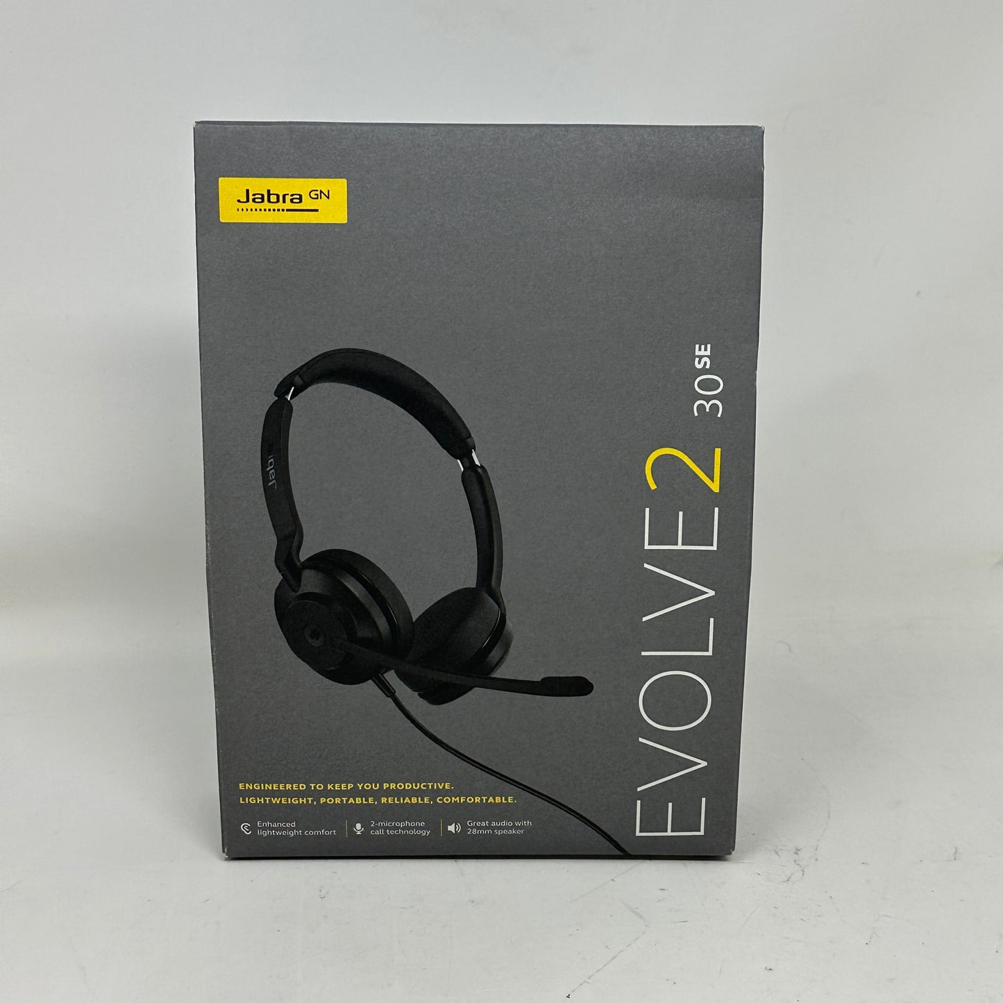 New Jabra Evolve2 30 SE HSC141 Wired Stereo USB-A On-Ear Headset 23189-999-979