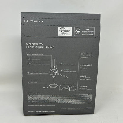 New Jabra Evolve2 30 SE HSC141 Wired Stereo USB-A On-Ear Headset 23189-999-979