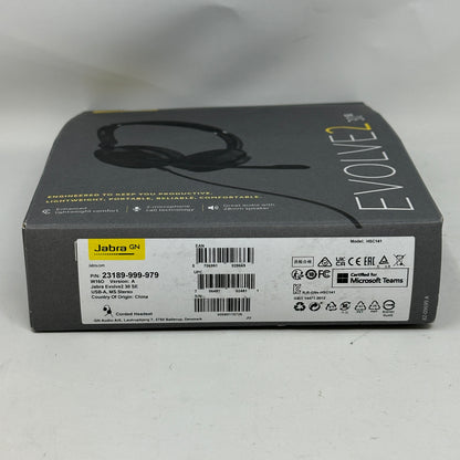 New Jabra Evolve2 30 SE HSC141 Wired Stereo USB-A On-Ear Headset 23189-999-979
