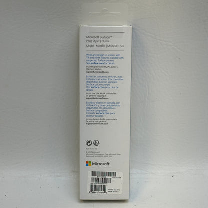 Microsoft Surface Pen 1776 Platinum EYU-00009 Digital Stylus for Surface Devices