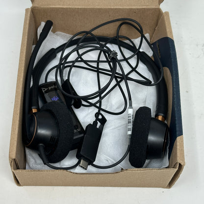 Poly EP525-M Wired Stereo USB On-Ear Headset Black 783R2AA