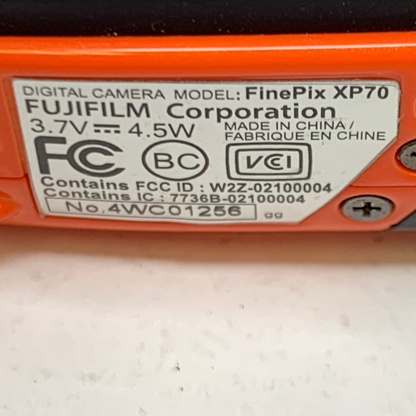 Fujifilm FinePix XP70 16.4MP Waterproof Compact Digital Camera Orange