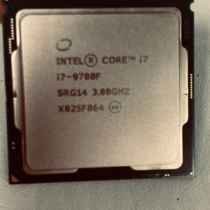Intel Core i7-9700F 3.00GHz 8 Core SRG14 8 Thread LGA 1151