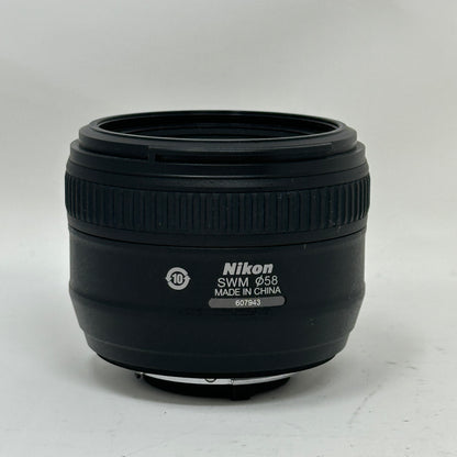 Nikon AF-S Nikkor 50mm f/1:1.4G Prime Lens