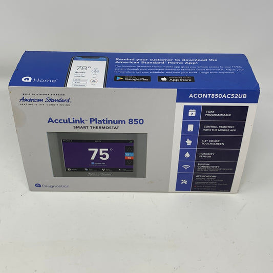 American Standard AcuuLink Platinum 850 Smart Thermostat
