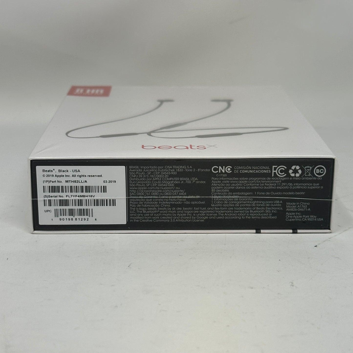New Beats  Dr. Dre BeatsX Wireless In-Ear Bluetooth Headphones Black MTH52LL/A
