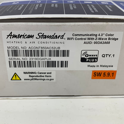 American Standard AcuuLink Platinum 850 Smart Thermostat