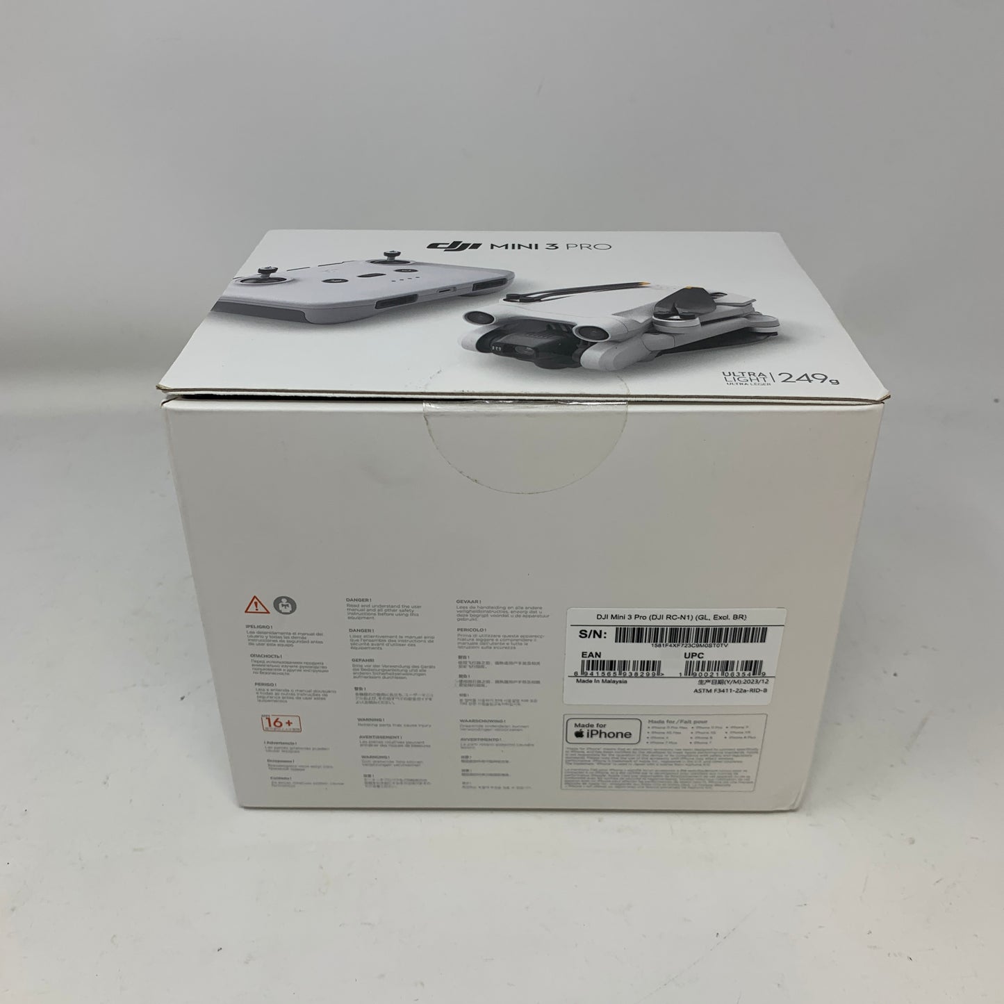DJI Mini 3 Pro 4K Quadcopter Camera Drone  RC-N1