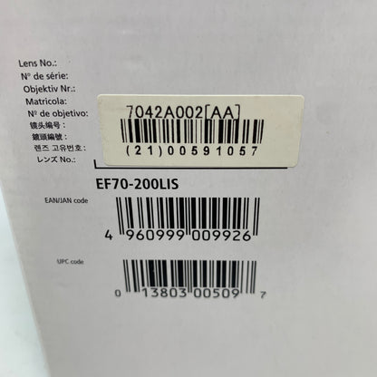 Canon EF 70-200mm f/2.8L IS USM Telephoto Zoom Lens