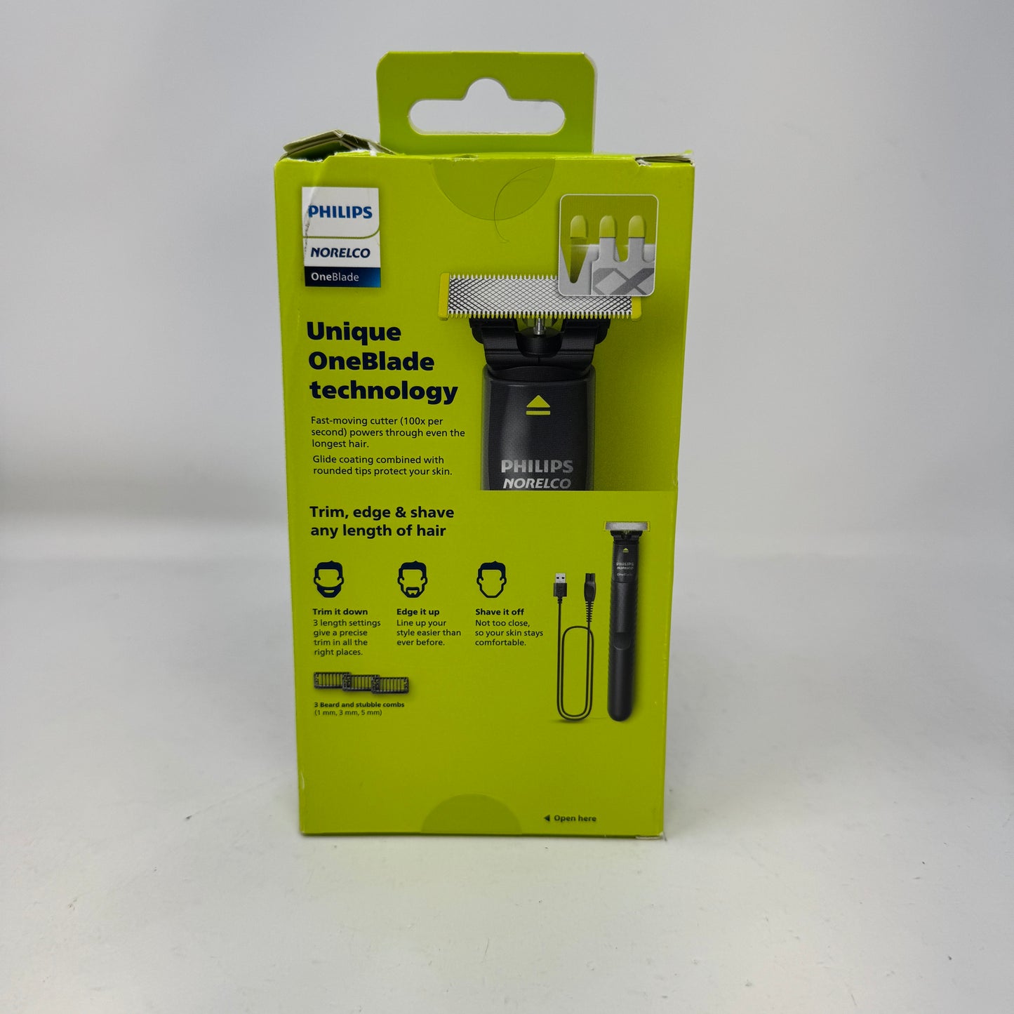 New Philips Norelco OneBlade Face Electric Razor QP1424/70