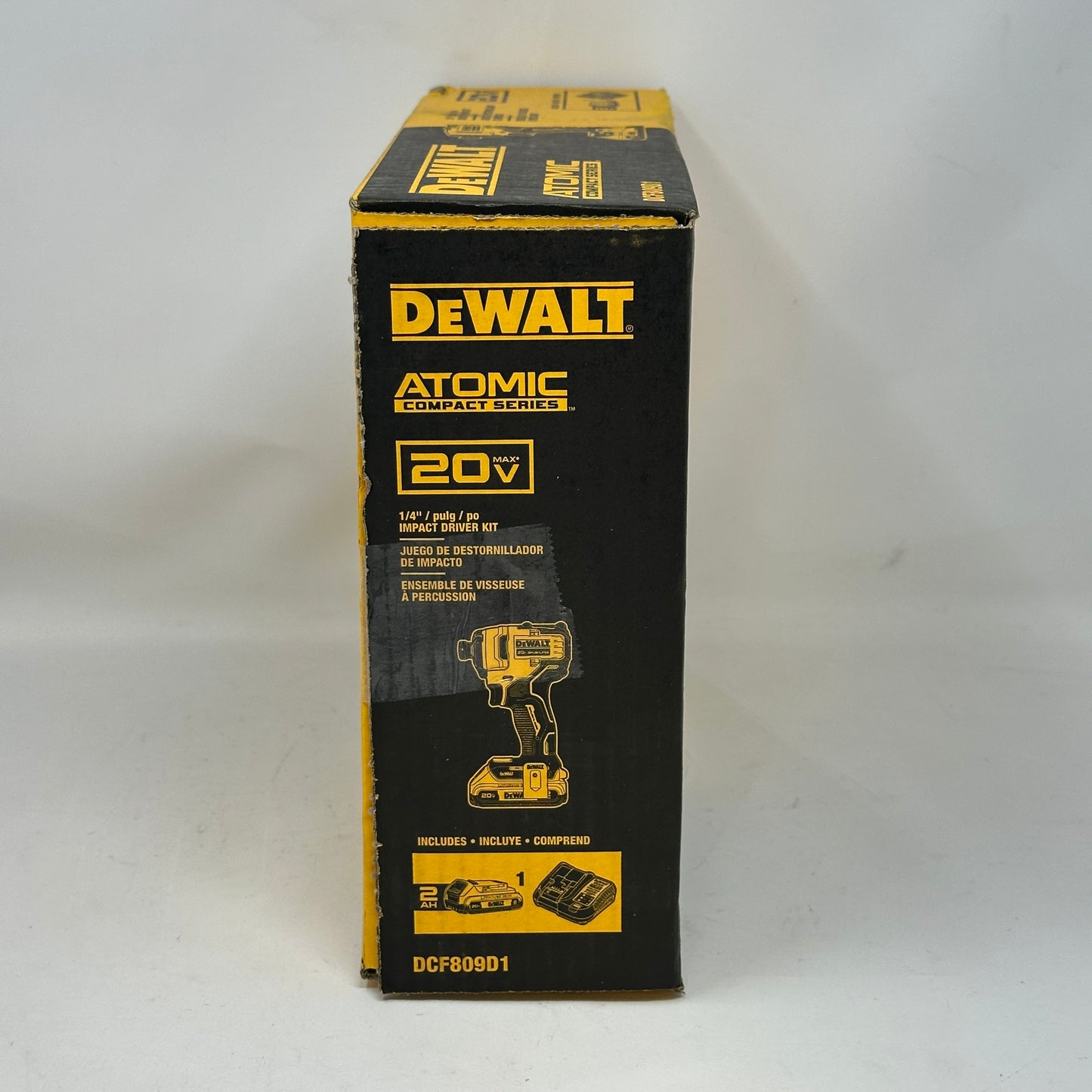 New DeWalt ATOMIC 20V Max 1/4" Cordless Impact Driver Kit DCF809D1