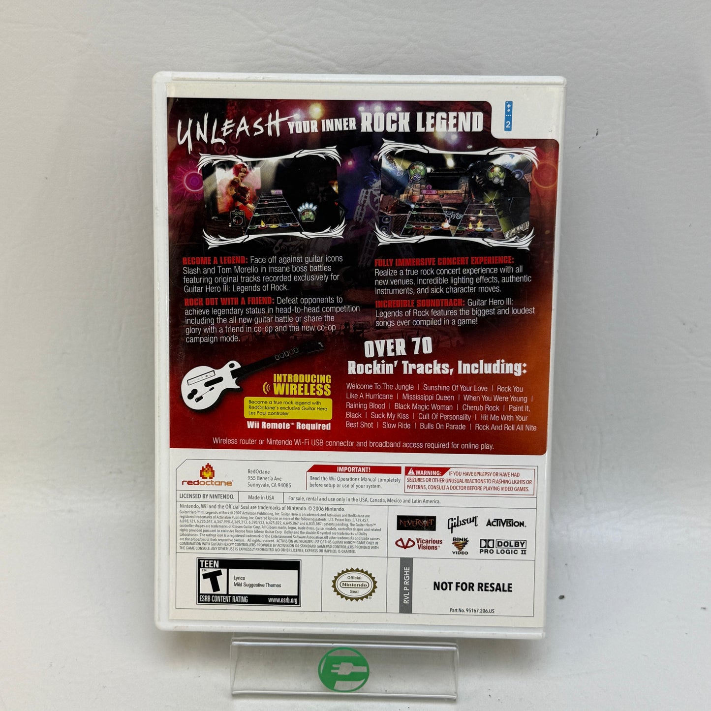 Guitar Hero III Legends of Rock (Nintendo Wii, 2007)