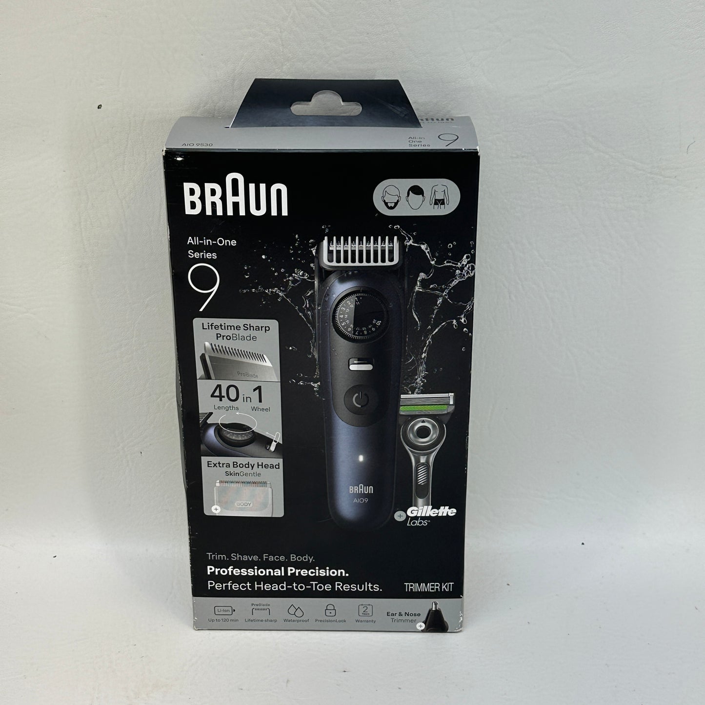 New Braun Series 9 AIO9530 All-in-One Cordless Grooming Beard Trimmer Kit