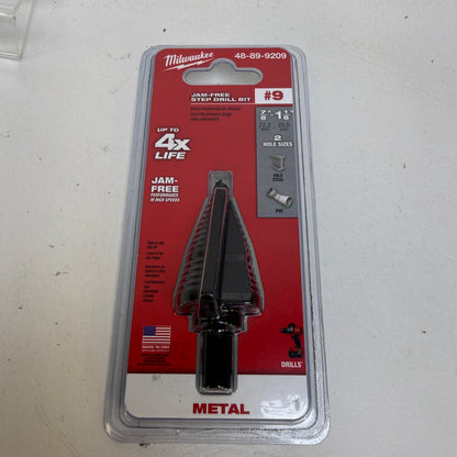 New Milwaukee 48-89-9209 Jam-Free Step Drill Bit