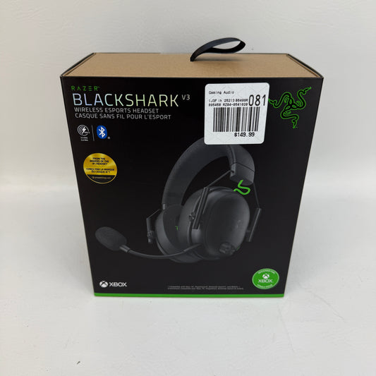 New Razer Blackshark V3 Black RZ04-0541 Wireless Esports Headset For Xbox