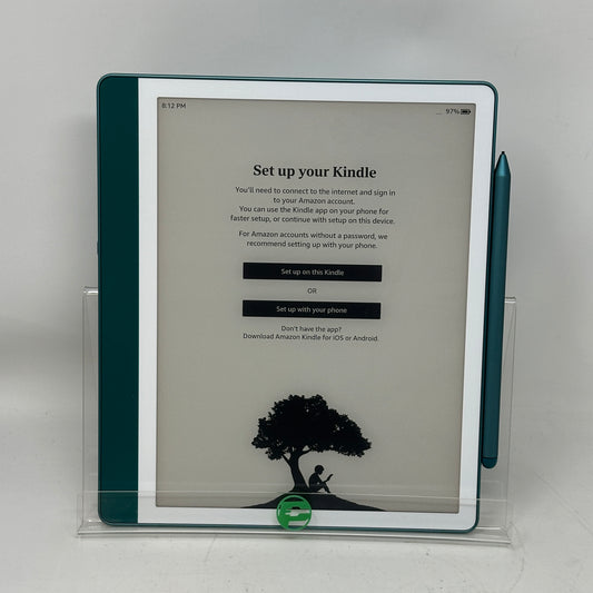 WiFi Only Amazon Kindle Scribe 1st Gen 64GB Digital Notebook Green C4A6T4 w/ Pen