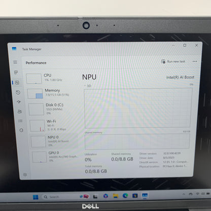 Dell Precision 3490 14" Core Ultra 7 155H 1.4GHz 16GB RAM 256GB SSD