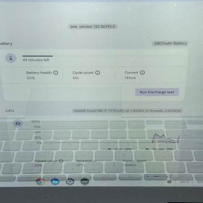Google Pixelbook C0A 12.3" i5-7Y57 1.3GHz 16GB RAM 8GB SSD