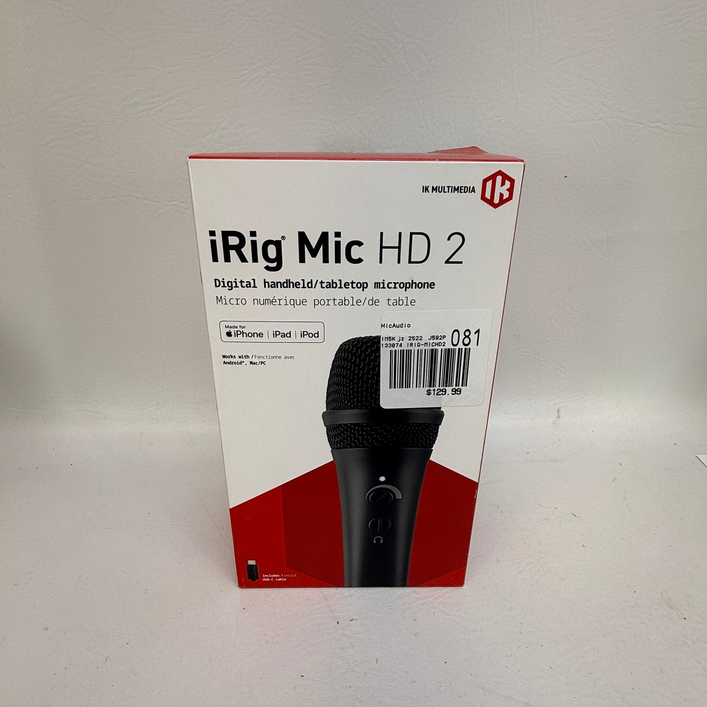 New iRig Mic HD 2 Digital Handheld/Tabletop Microphone