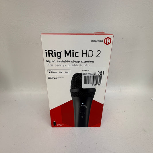 New iRig Mic HD 2 Digital Handheld/Tabletop Microphone