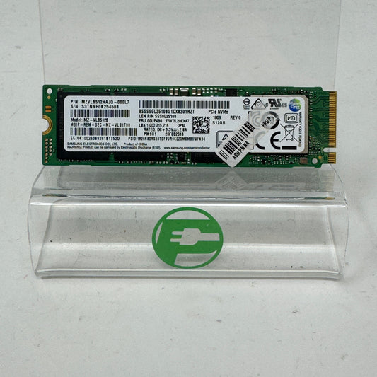 Samsung M.2 2280 PM981 512GB PCIe Gen3 x4 / NVMe 1.3. SSD MZ-VLB5120