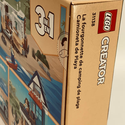 New LEGO Creator 3 in 1 Beach Camper Van 31138 Building Toy Set 556 Pcs