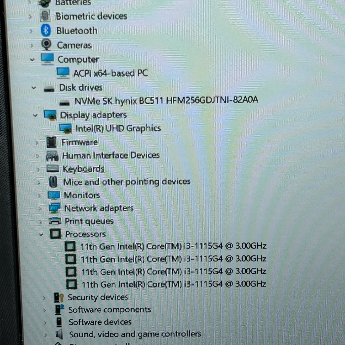 HP Laptop 15-DW3033DX 15.6" i3-1115G4 3.0GHz 8GB RAM 256GB SSD