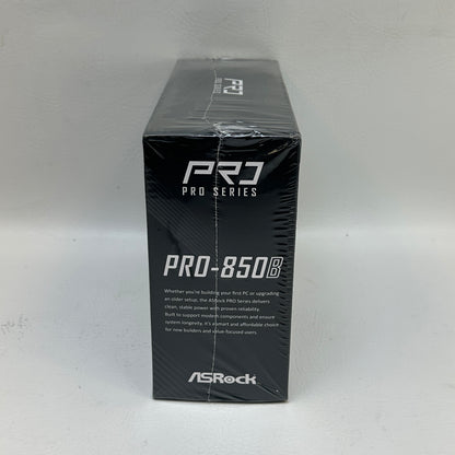 New ASRock Series PRO-850B 80 Plus Bronze 850W Non Modular Switching Power Supply