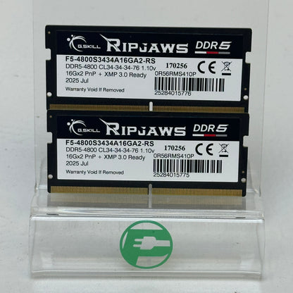 G.Skill RipJaws 32GB (2x16GB) RAM DDR5 4800MHz F5-4800S3434A16GA2-RS