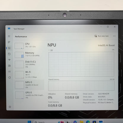 Dell Precision 3490 14" Core Ultra 7 155H 1.4GHz 16GB RAM 256GB SSD