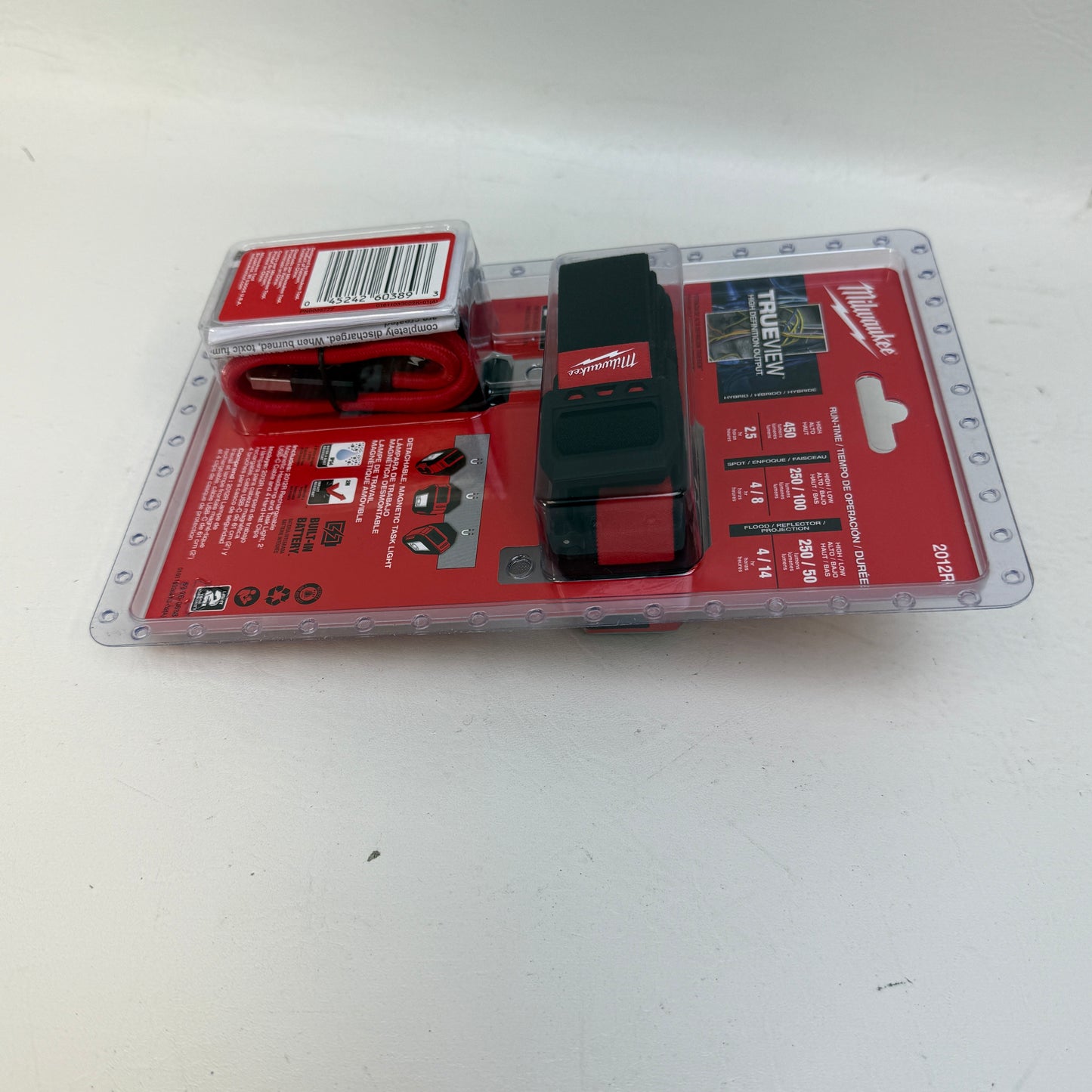 New Milwaukee 2012R Rechargeable Magnetic Headlamp & Task Light